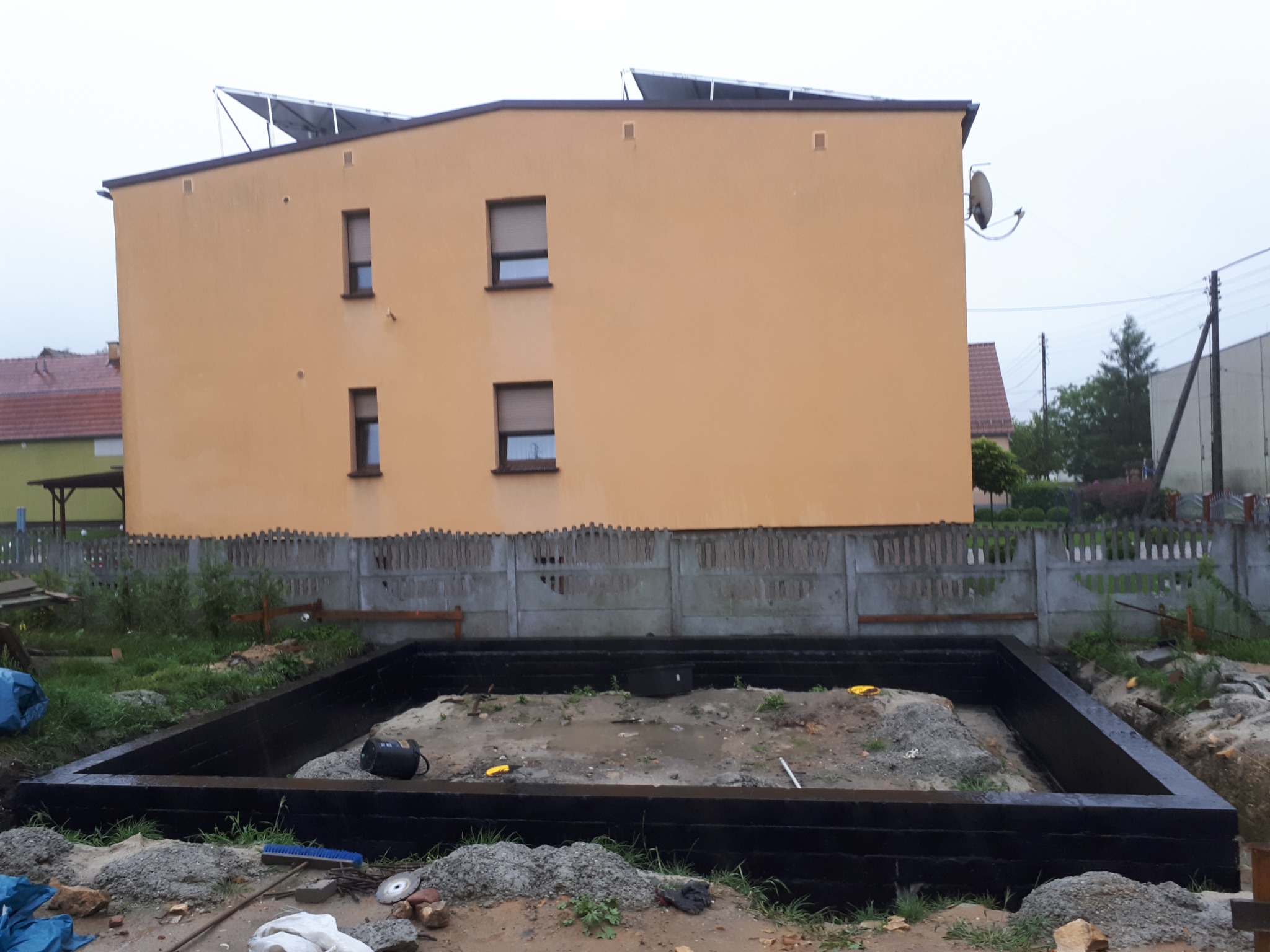 Budowa garażu dwustanowiskowego z wiata - Leśnica, opolskie