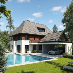 Projekt przebudowy domu Warszawa 1