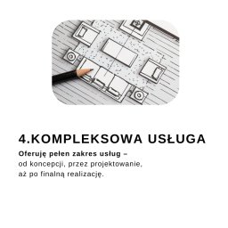Piotr Krawczyk Studio Projektowe - Szkic koncepcyjny wnętrza z widocznym układem mebli, wykonany ołówkiem na papierze milimetrowym, z ołówkiem leżącym obok.