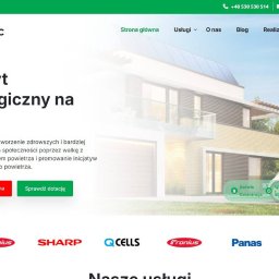 Wykonanie strony internetowej dla serwisu oferującego wykonywanie instalacji fotowoltaicznych. Wdrożenie projektu graficznego klienta do CMS WordPress.