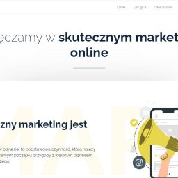 Wykonanie strony internetowej dla serwisu oferującego usługi marketingu internetowego. Wykonanie projektu graficznego oraz wdrożenie go do CMS WordPress.