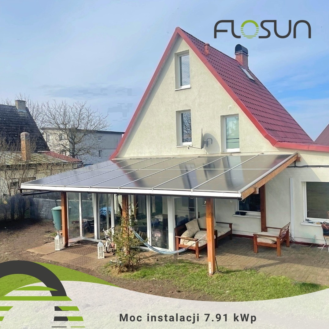 Wiata drewniana+ instalacja PV