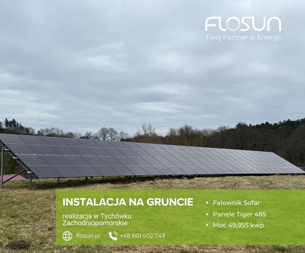 instalacja na gruncie 50 kWp