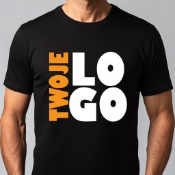 Koszulka z dużym nadrukiem logo