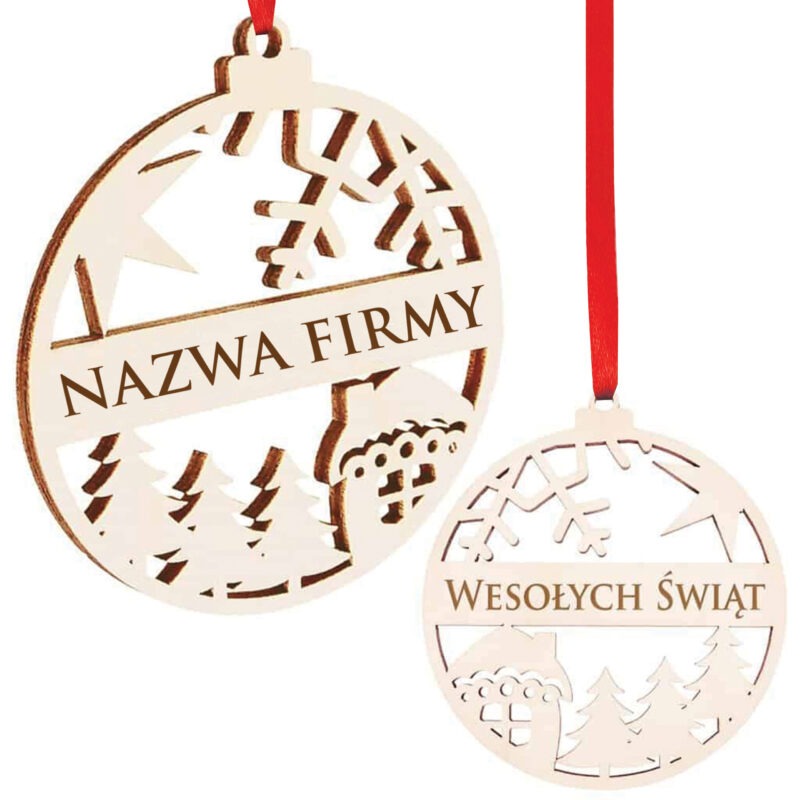 Bombka z dwustronnym grawerem