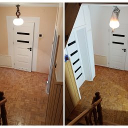 Jeden z Etapów malowania całego domu agregatem hydrodynamicznym. Chocianów 2025