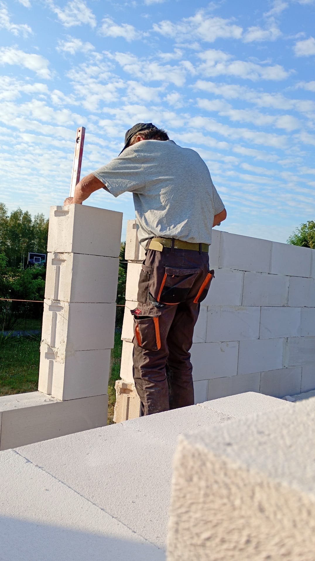 Murowanie ścian dom jedno rodziny koło Tarnobrzegu