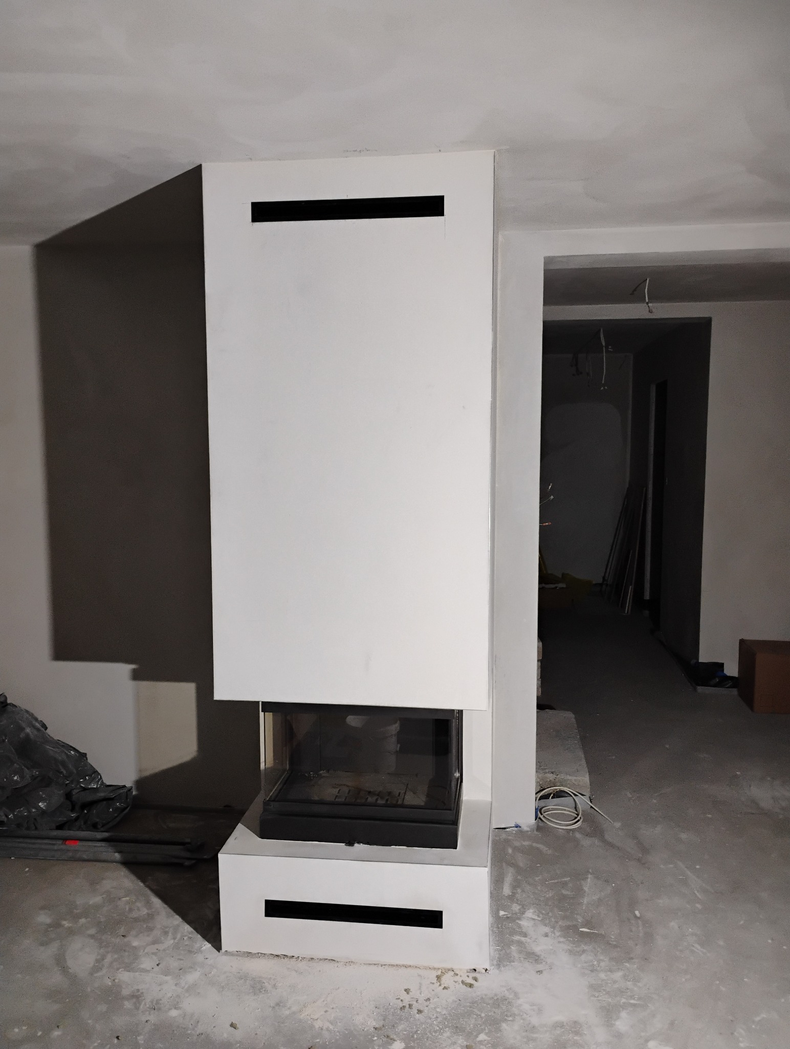 Kominek zrealizowany w domu jednorodzinnym