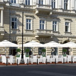 Ogródek Moët & Chandon Warszawa Pl. Trzech Krzyży projekt
