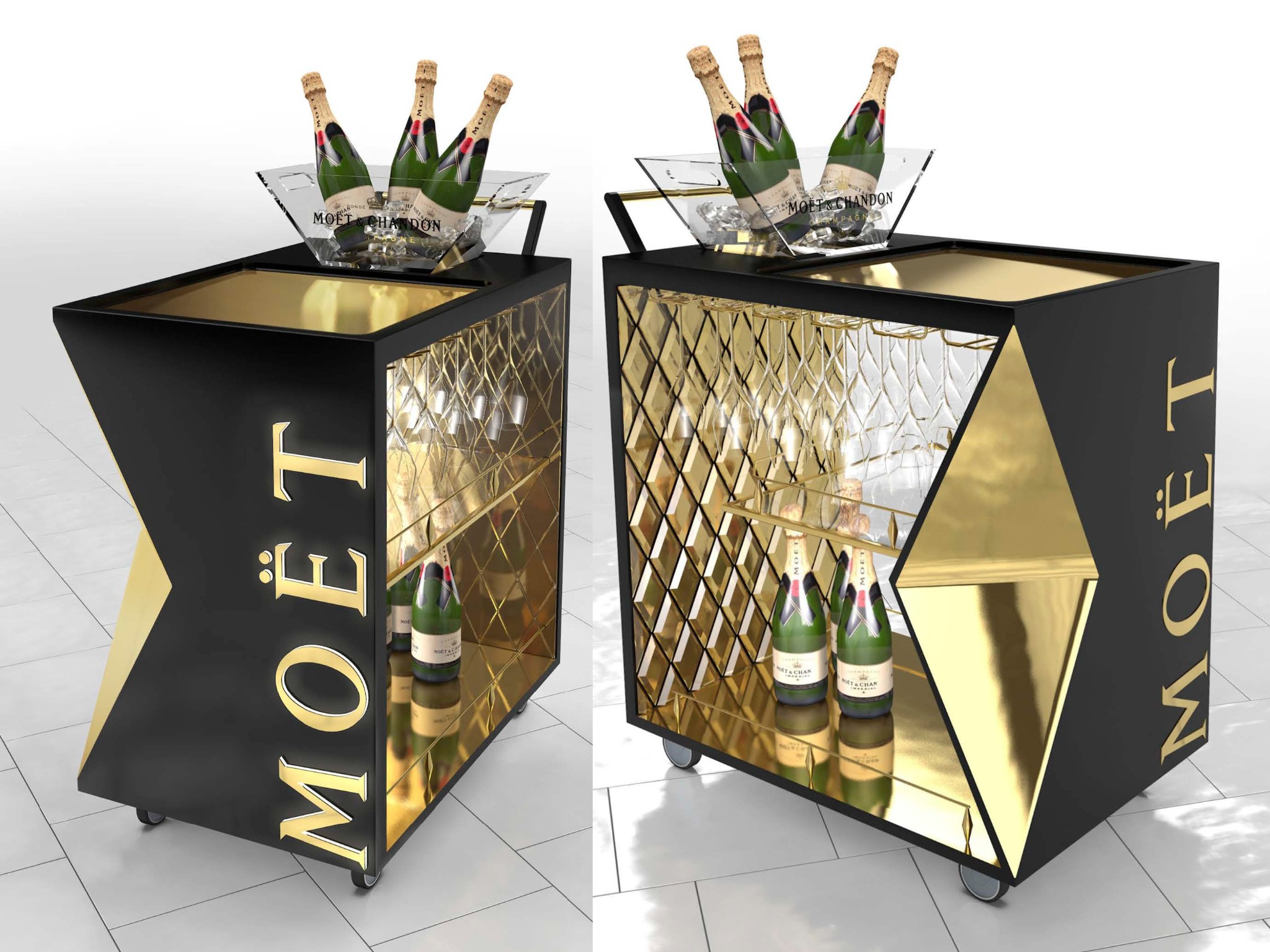 Trolley Moet&Hennessy Projekt i DTP