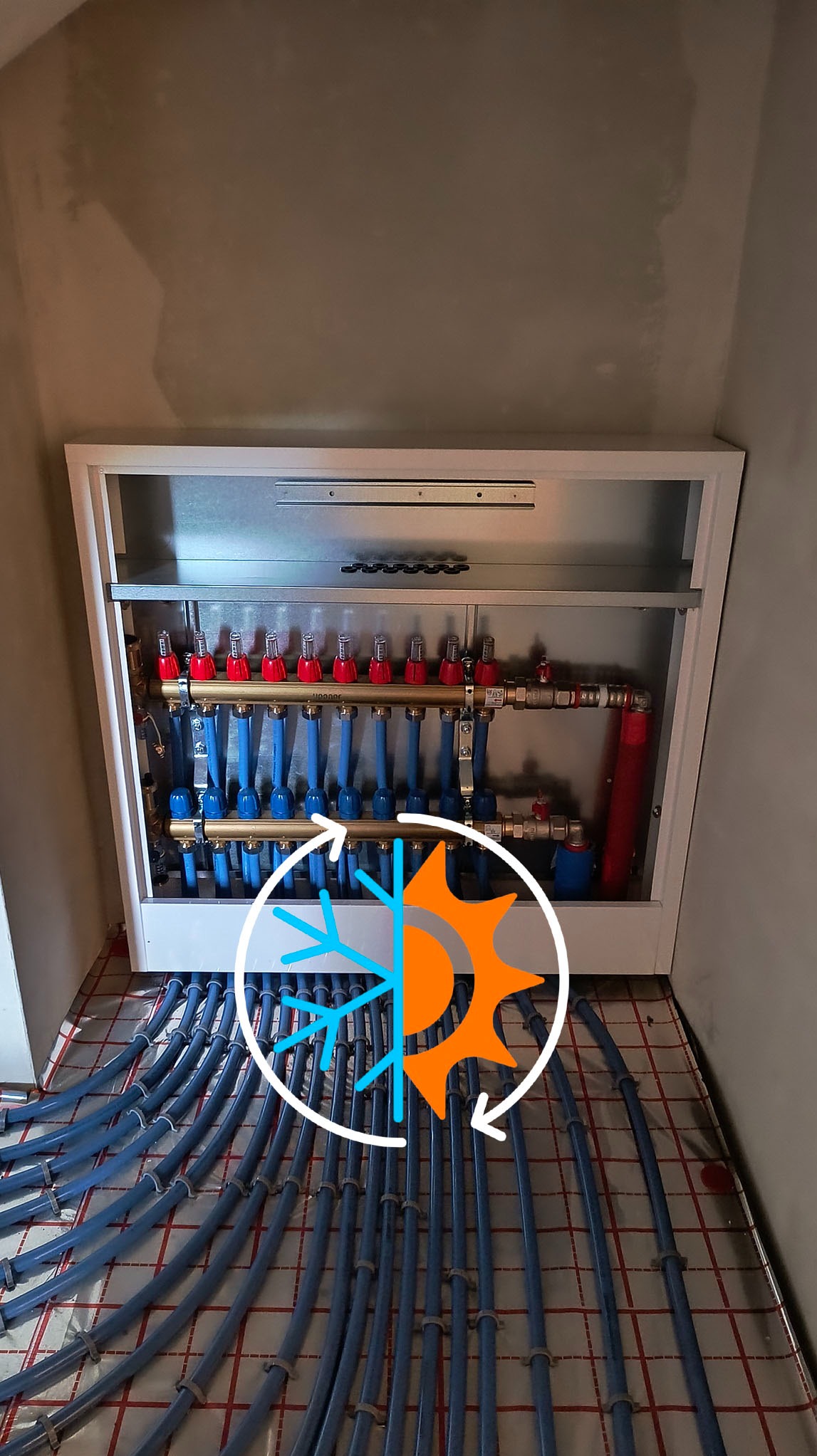 rozdzielacz ogrzewania podłogowego