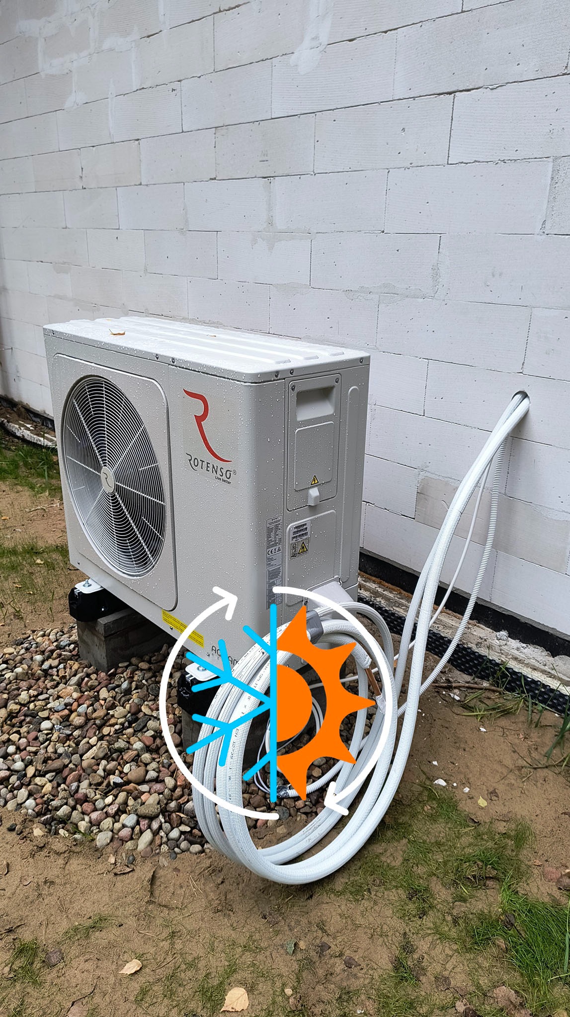 agregat pompy ciepła Rotenso 8kw