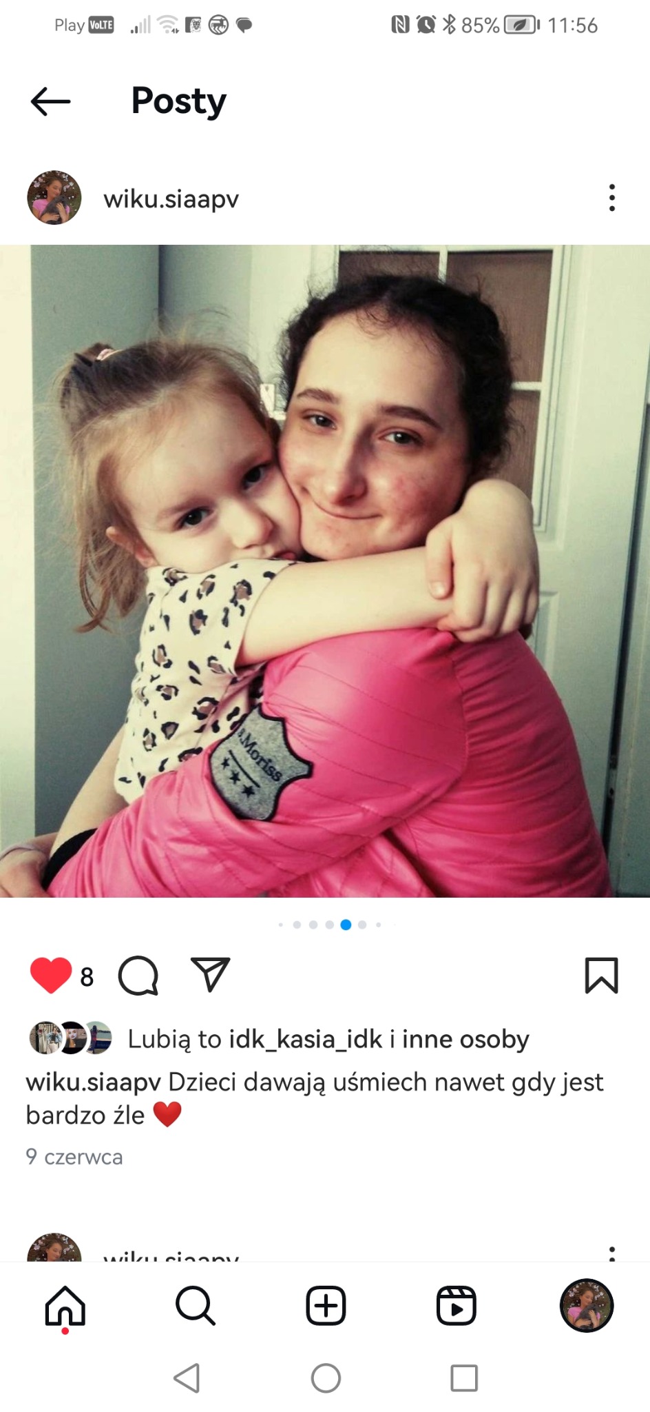 Przytulas z kuzynką