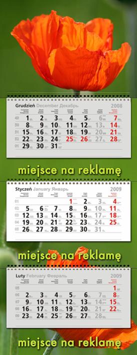 Kalendarze trójdzielne