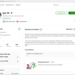 Moj profil na platformie upwork, gdzie dzialam od wielu lat https://www.upwork.com/freelancers/techsmiazek, mozesz tam znalezc opinie o wykonanych przeze mnie projektach