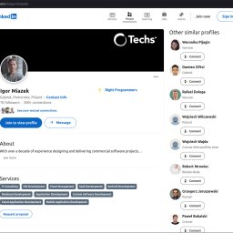 Zapraszam do odwiedzenia mojego profilu na linkedin https://www.linkedin.com/in/igormiazek/ gdzie dziele sie trescia z obszaru projektowania systemow, programowania oraz zarzadzania infrastruktura.