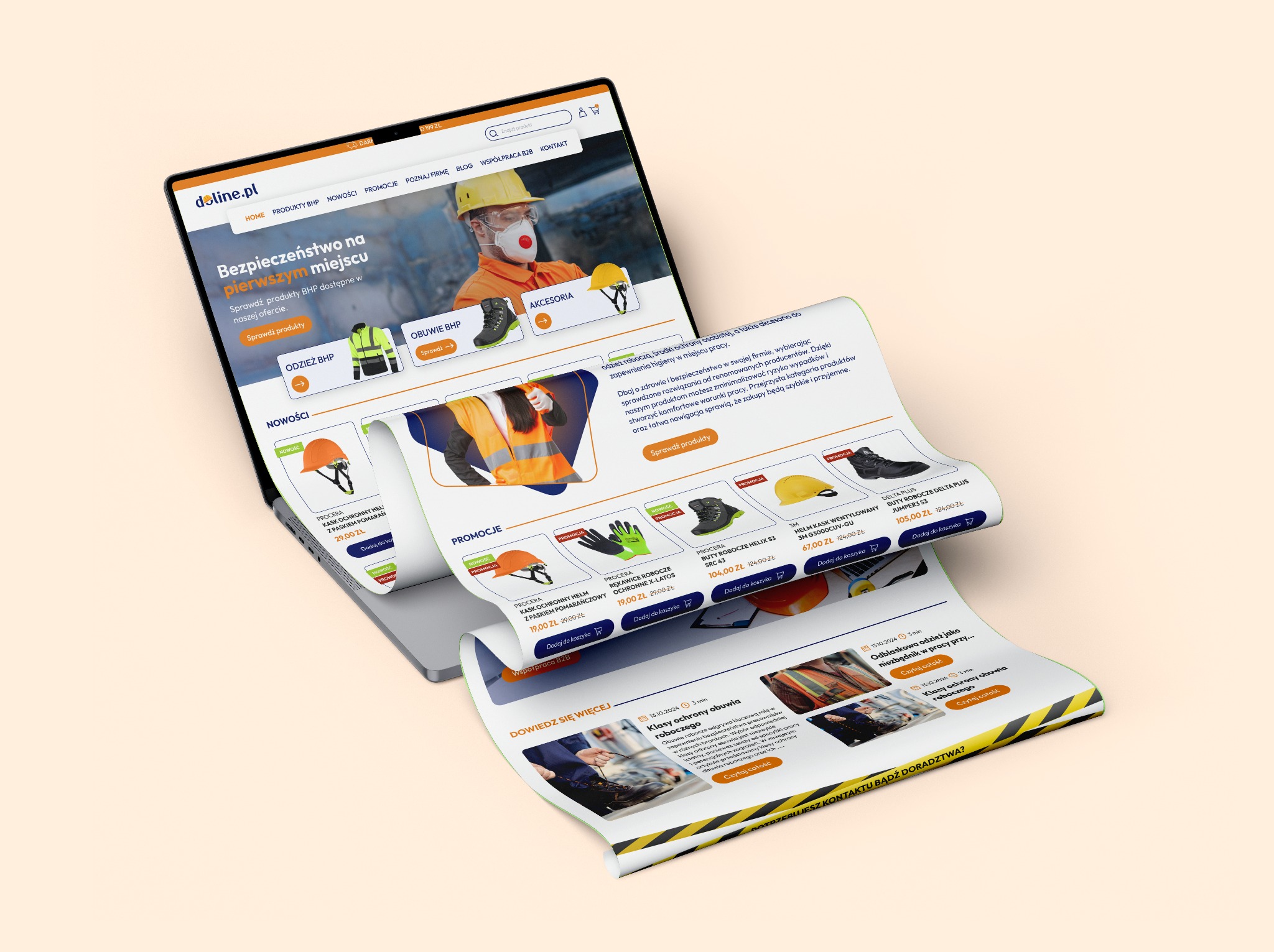 Projekt i wdrożenie sklepu online.