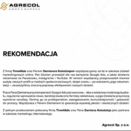 Rekomendacje od firmy Agrecol