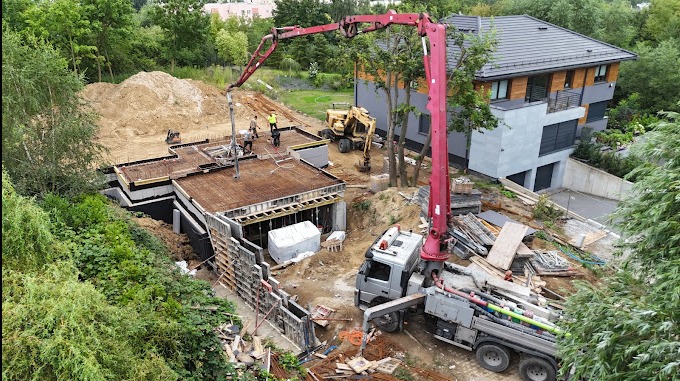 Budowa domu jednorodzinnego w Szczecinie.