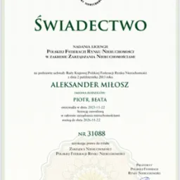 Potwierdzenie nadania licencji