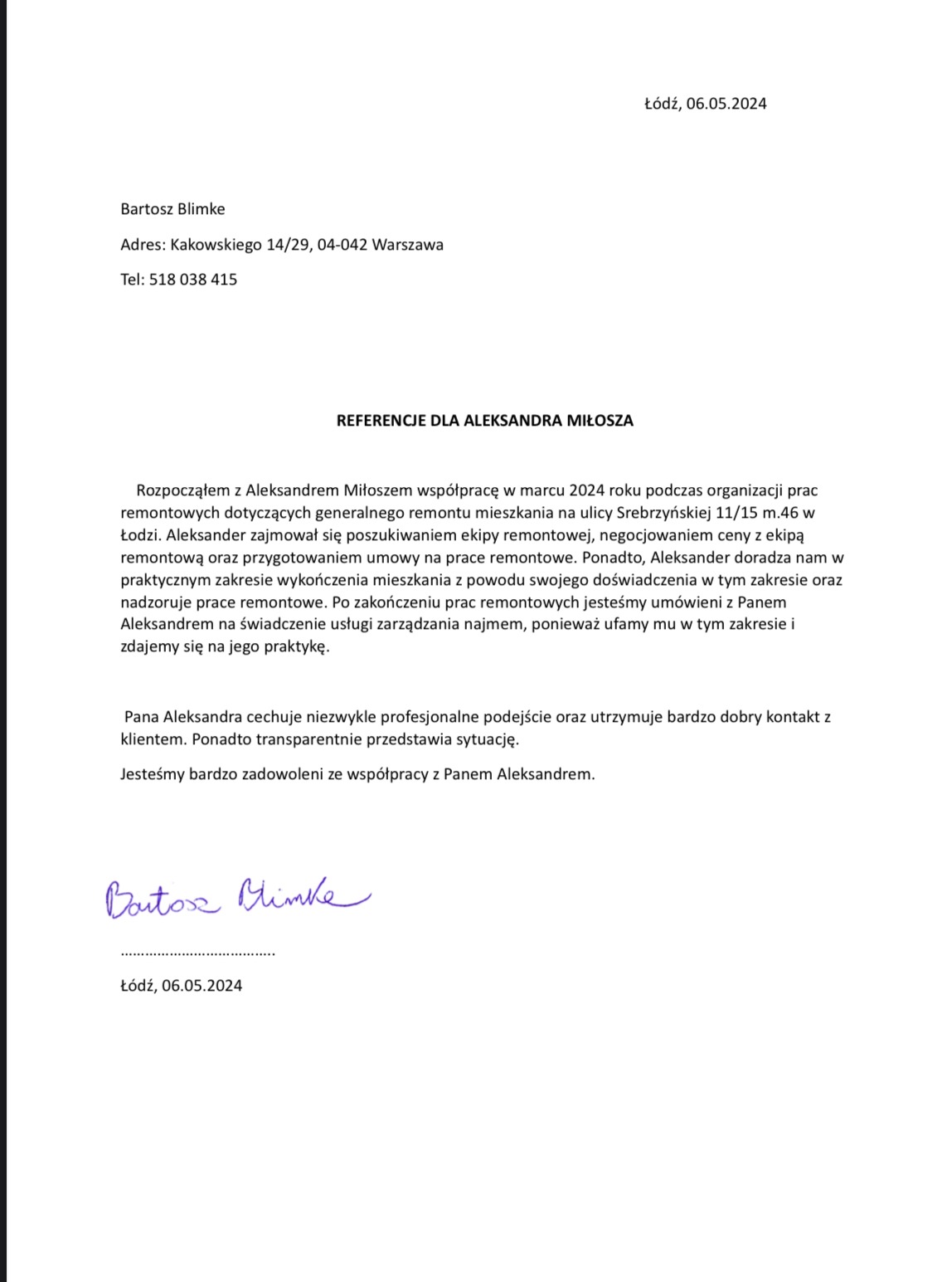 Referencje ws. generalnego remontu pod klucz