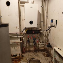 I po montażu, modernizacja kotłowni z kotła o otwartej komorze spalania na kocioł gazowy kondensacyjny 