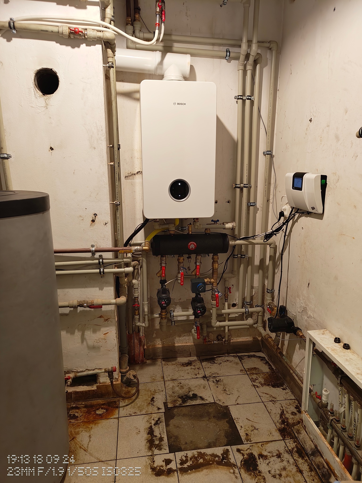 I po montażu, modernizacja kotłowni z kotła o otwartej komorze spalania na kocioł gazowy kondensacyjny