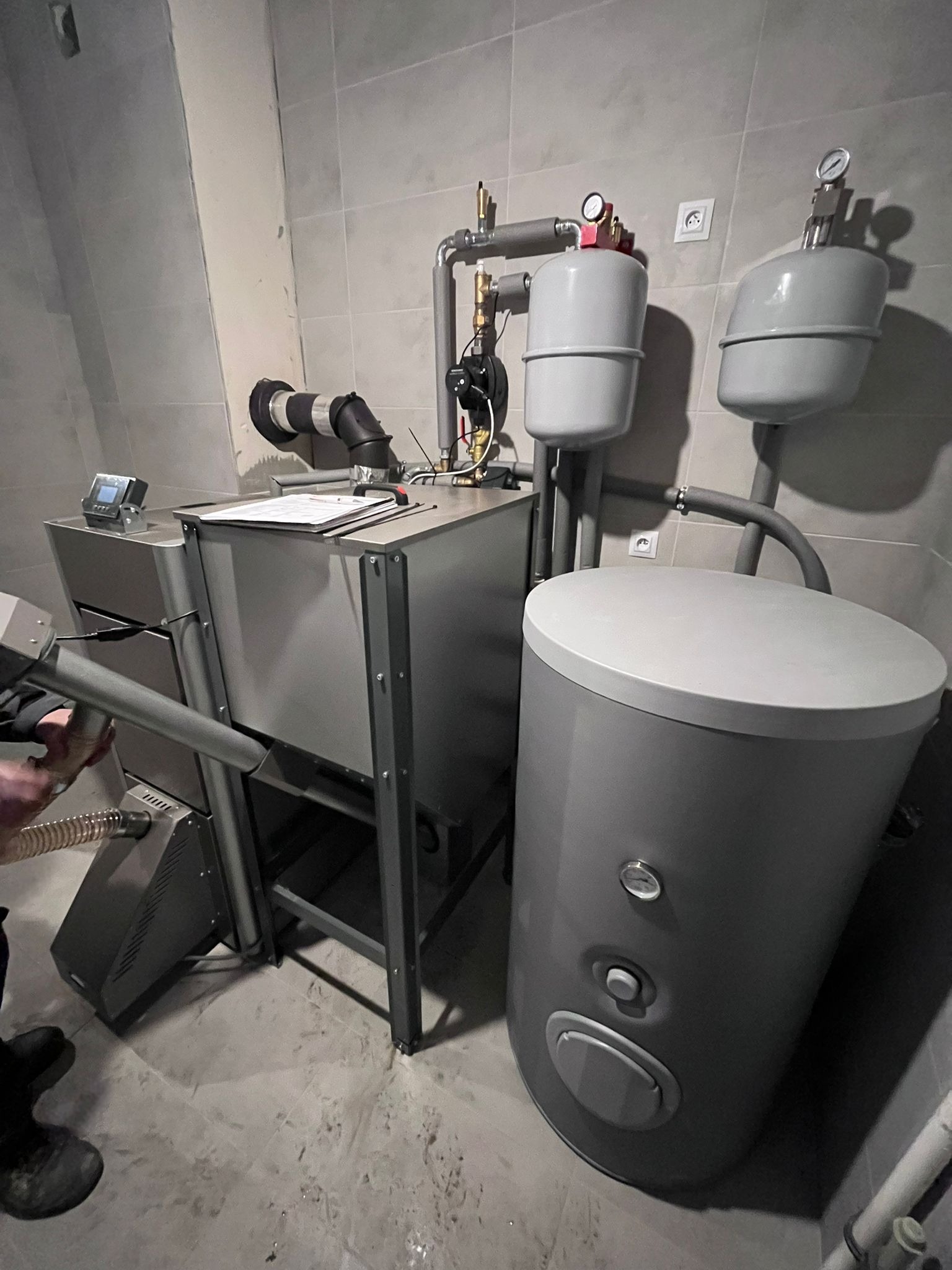 Montaż kotła na pellet DEFRO