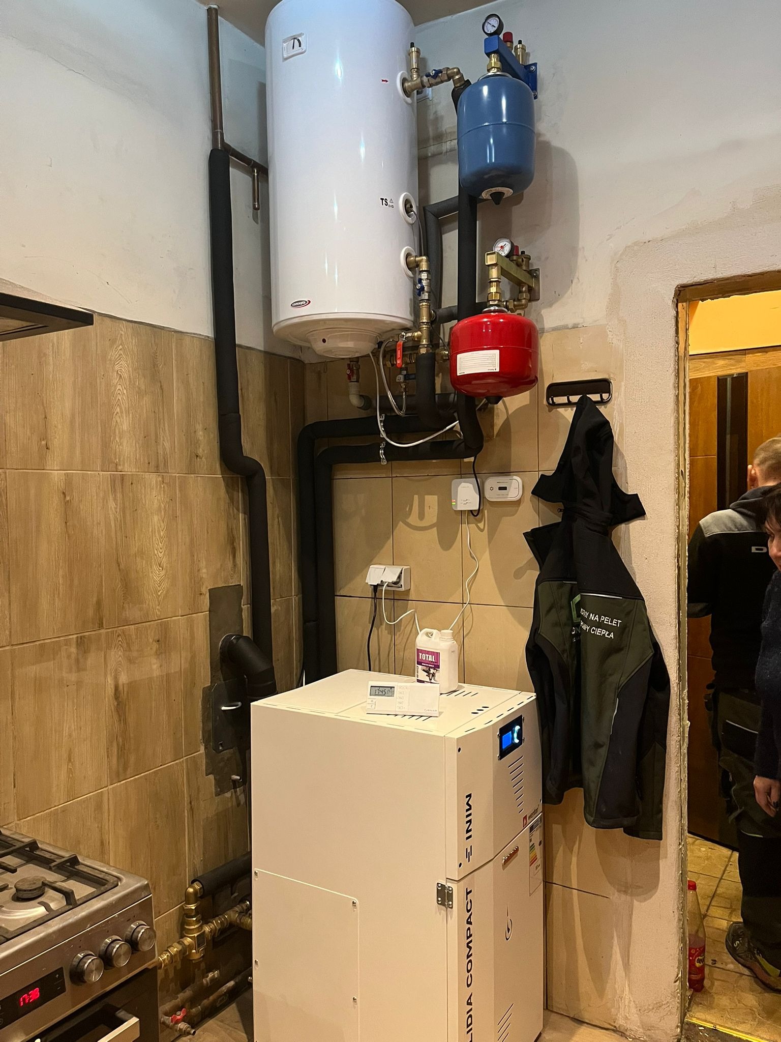 Montaż kotła pellet LIDIA