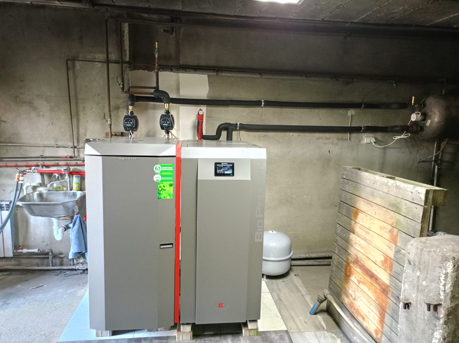 Montaż kotła na pellet KOŁTON