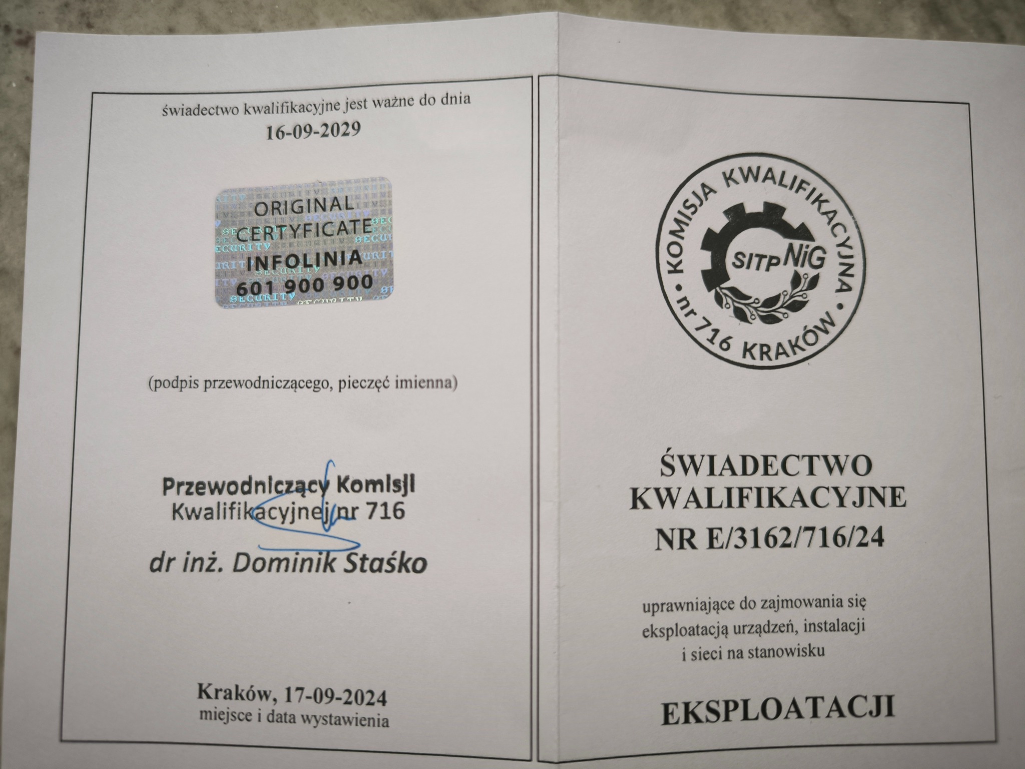 uprawnienia eksploatacyjne