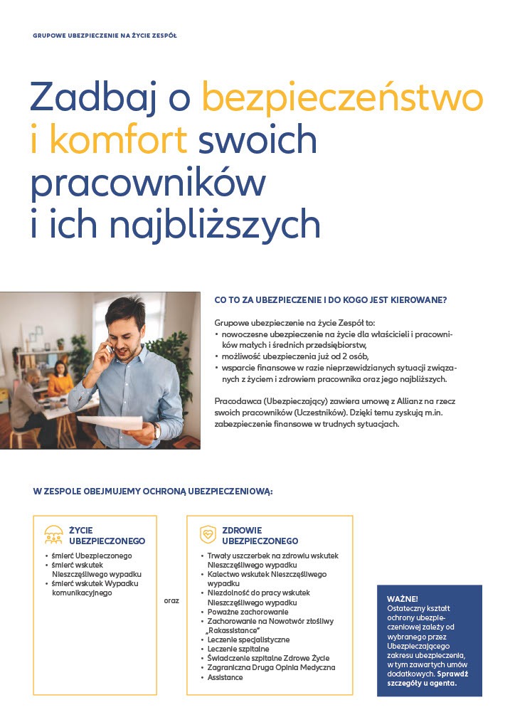 Zespół -propozycja dla firm już od 2 osób