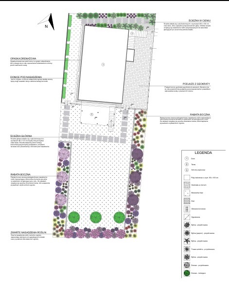 Projekt ogrodu nowoczesnego. Trzebnica