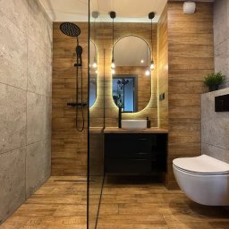 Taupe Interior - Projekt łazienki w stylu miniloft / industrialnym.