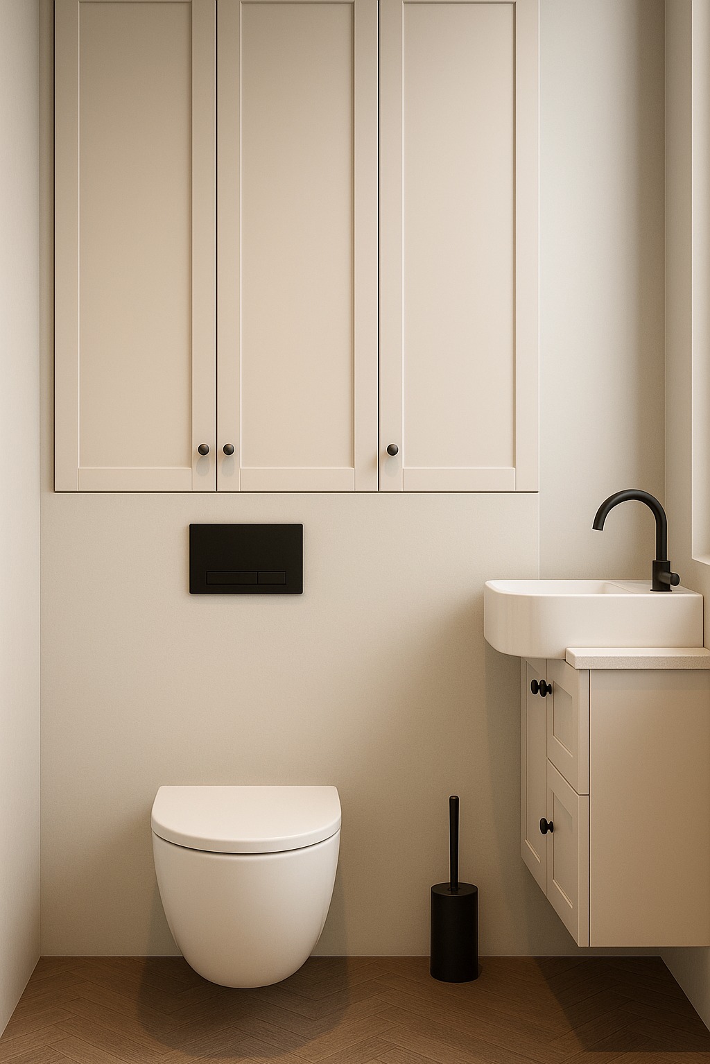 Wizualizacja małego WC