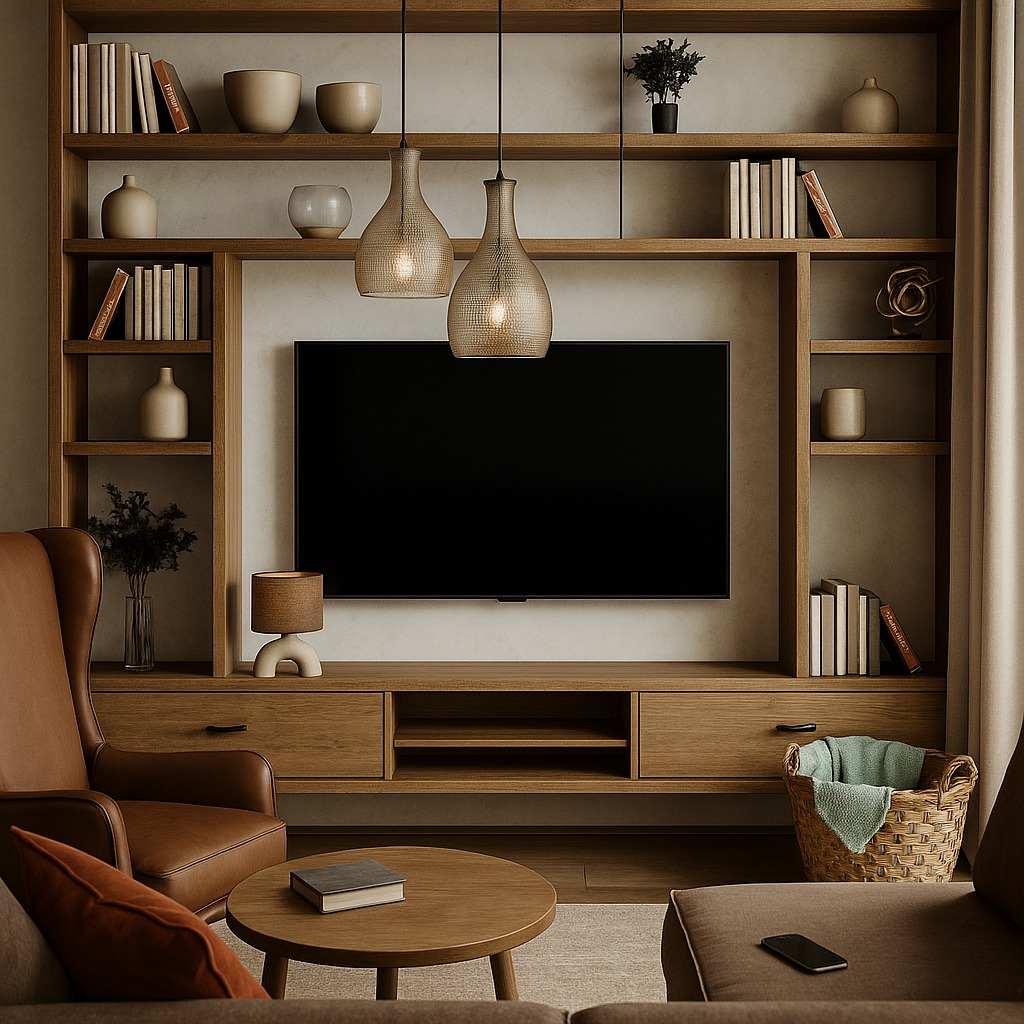 Wizualizacja ścianki RTV