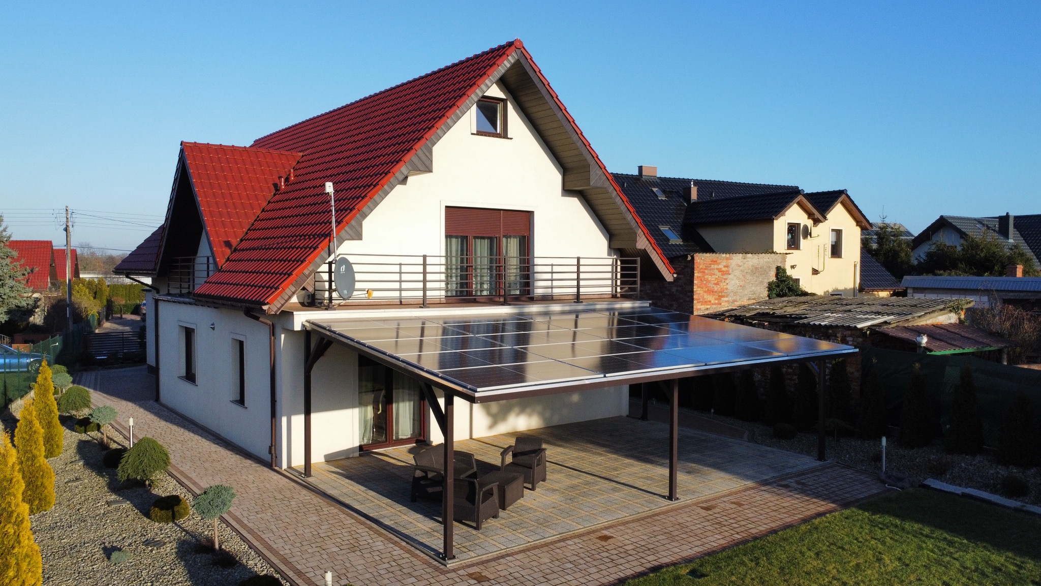 Zadaszenie tarasu jako instalacja fotowoltaiczna