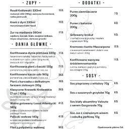 Aktualne Menu.