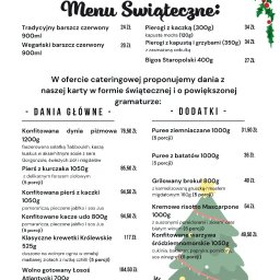Menu Świąteczne.