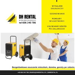 DH Rental - Osuszanie, lokalizacja wycieków, pomiary wilgotności, ozonowanie, wynajem osuszaczy - Doskonałe Osuszanie Domów Wrocław