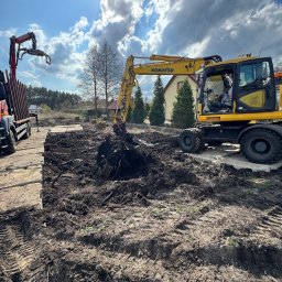 Przygotowanie pod inwestycje wyrywanie korzeni 