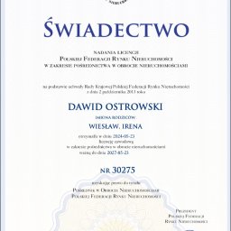 Licencja Posrednika nr. 30275