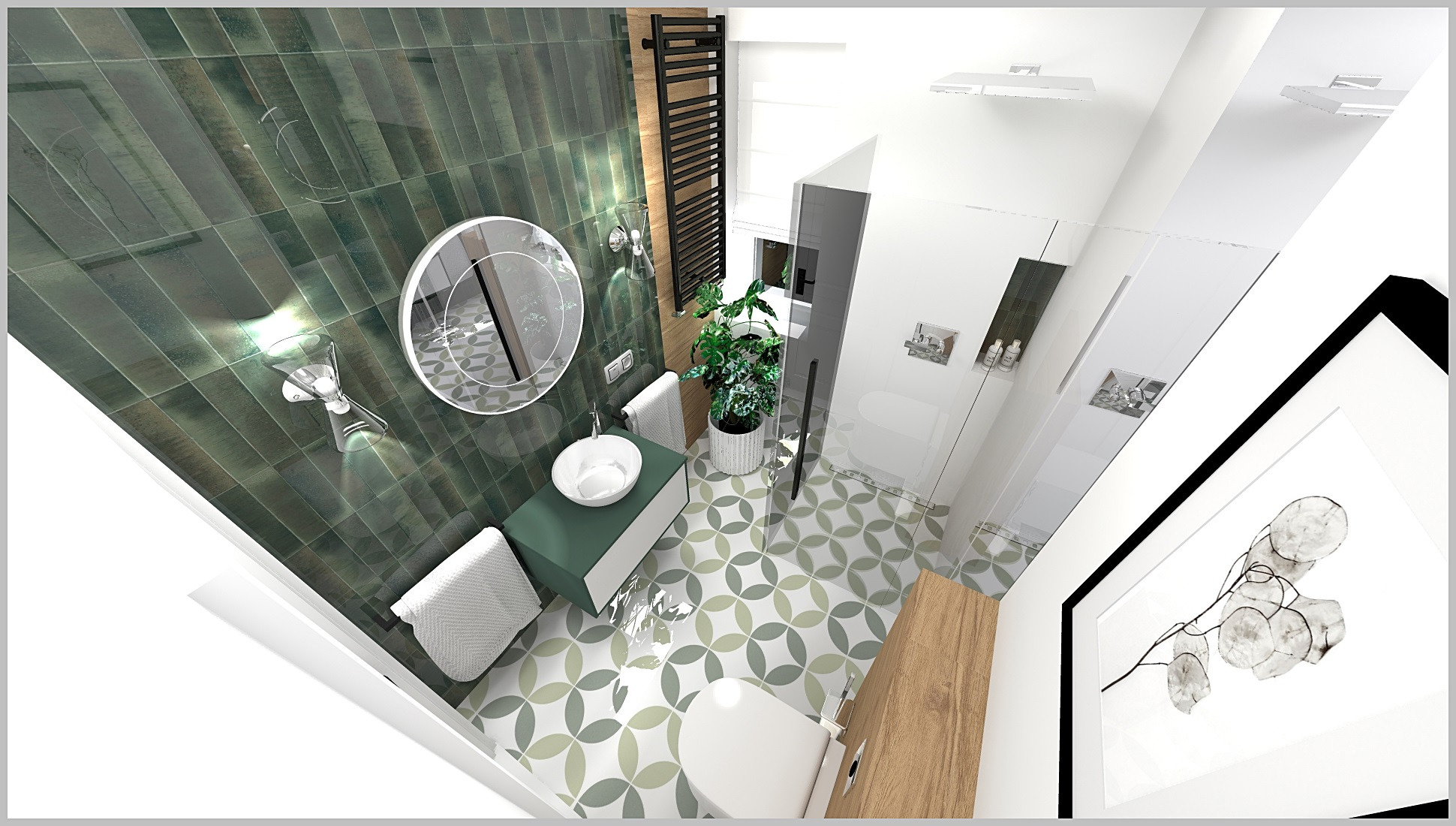 projekt łazienki