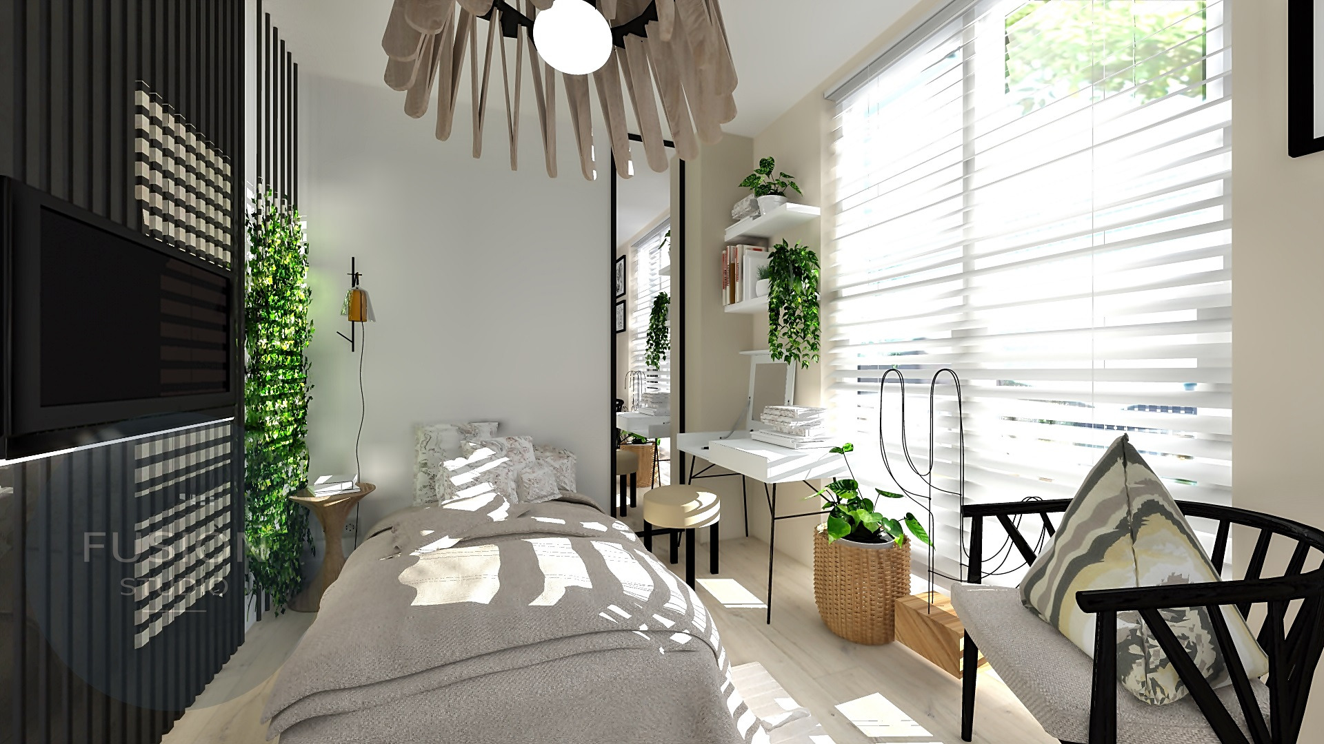 pokój nastolatki w stylu boho