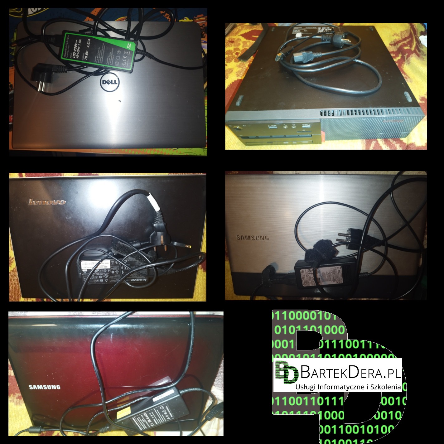 Zestawienie zrobionych laptopów