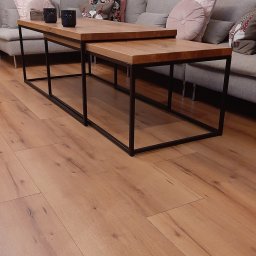 Stolik kawowy loft blaty dąb naturalny