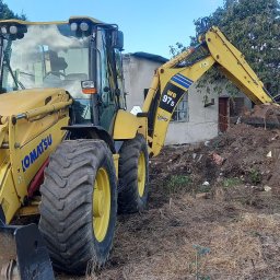 Usługi Koparko-Ładowarką, Minikoparką, Transport - Roboty Ziemne Sławno
