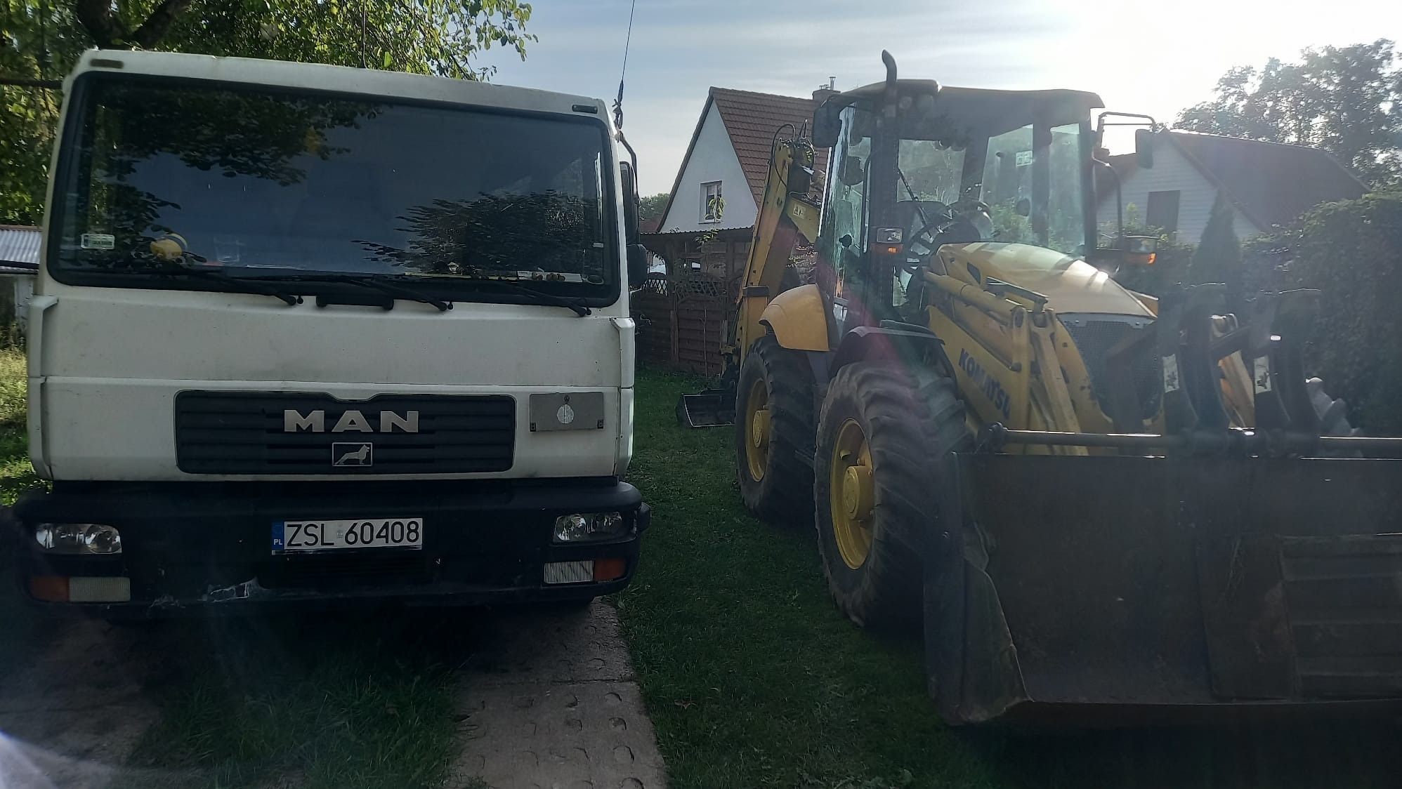 Usługi Koparko-Ładowarką,Minikoparka,Transport