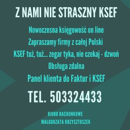 Biuro Rachunkowe Małgorzata Krzysztoszek zaprasza.