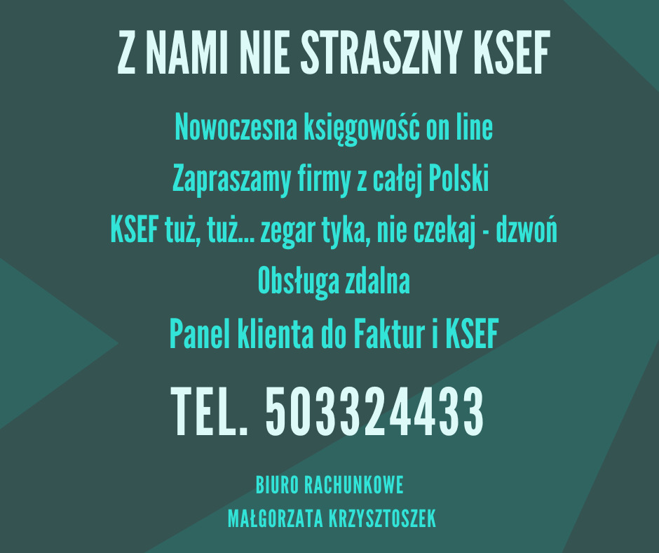 Biuro Rachunkowe Małgorzata Krzysztoszek zaprasza.